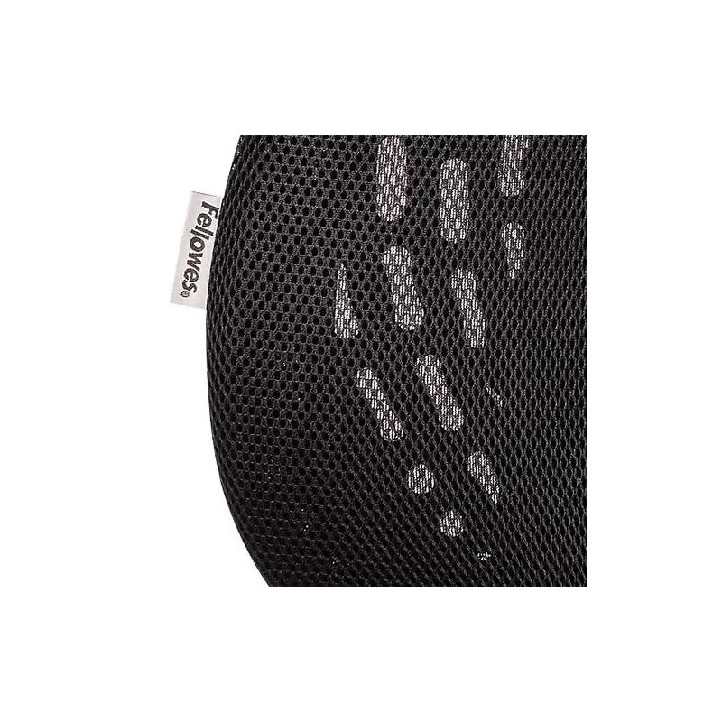 Fellowes Back Angel Respaldo Ergonomico Moldeable - Ajustable en 7 Alturas - Adaptable a la Mayoria de Sillas - Color Negro | Ah