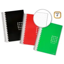 Golden Cuaderno Espiral 4º 80 Hojas 60grs Pautado 3.5mm - Margen Remarcado - Tapa Extradura - Colores Surtidos | Ahorro Imprimie