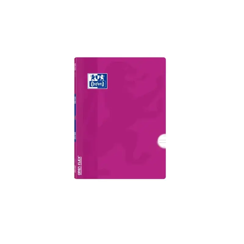 Oxford School Classic Openflex Libreta Grapada A5+ 48 Hojas Pautado 3.5 con Margen - Tapa de Plastico Translucido - Ideal para E