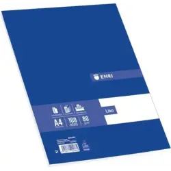Enri Paquete de 100 Hojas A4 Liso - Papel de Alta Calidad - Color Blanco | Ahorro Imprimiendo