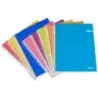 Ancor Classic Stripes Cuaderno Espiral Tamaño Folio Cuadriculado 4x4mm - 80 Hojas 90gr - Tapa de Carton Plastificado - Colores S
