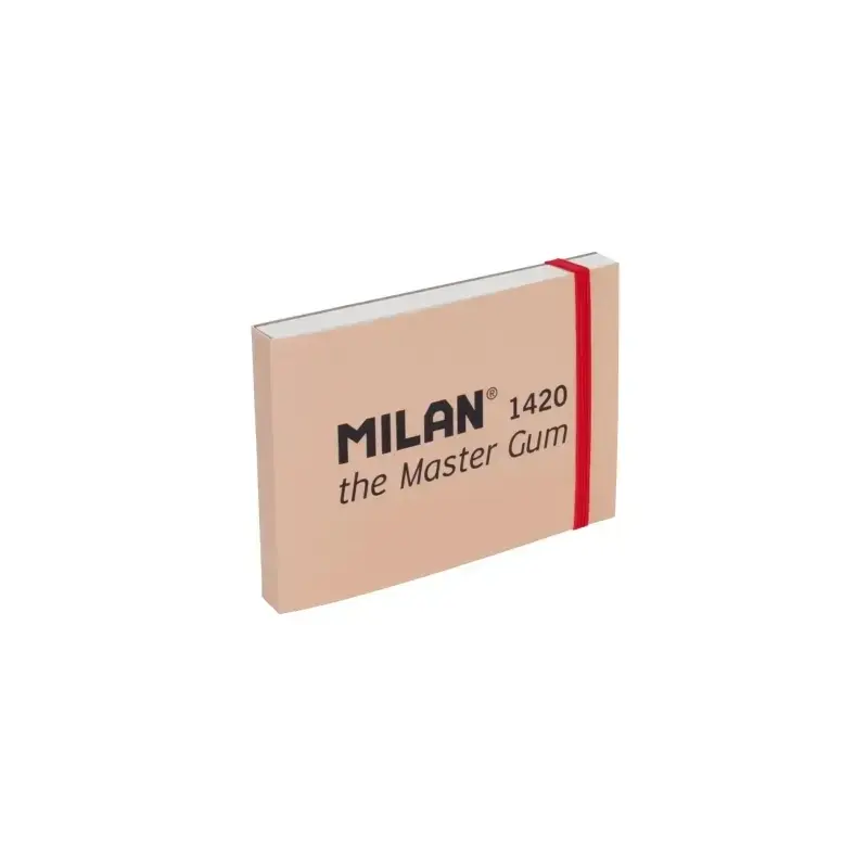 Milan 1420 The Master Gum Bloc de 30 Hojas para Acuarela - Tamaño A6 - Grano Fino de 300g/m² - Cierre con Goma Elastica - Tapa B