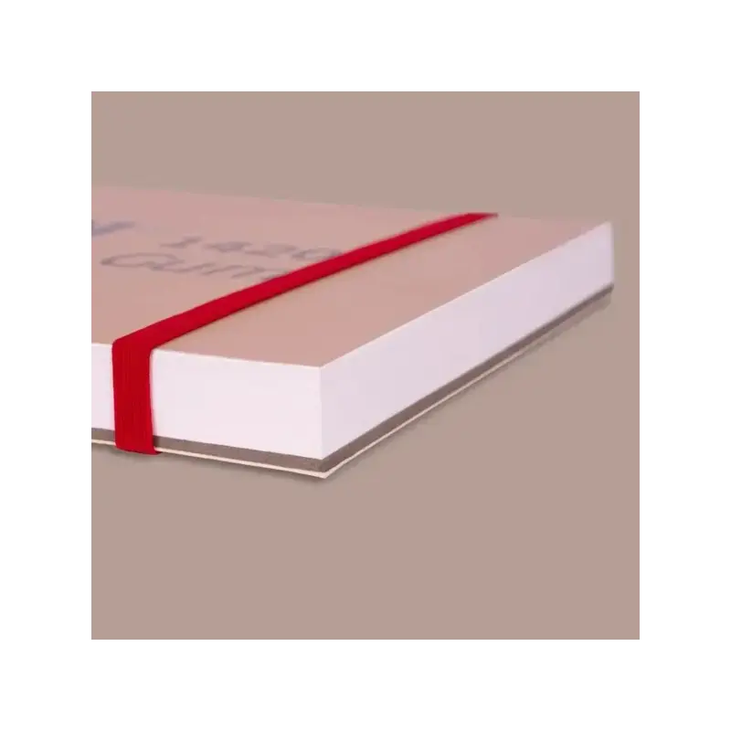 Milan 1420 The Master Gum Bloc de 30 Hojas para Acuarela - Tamaño A6 - Grano Fino de 300g/m² - Cierre con Goma Elastica - Tapa B