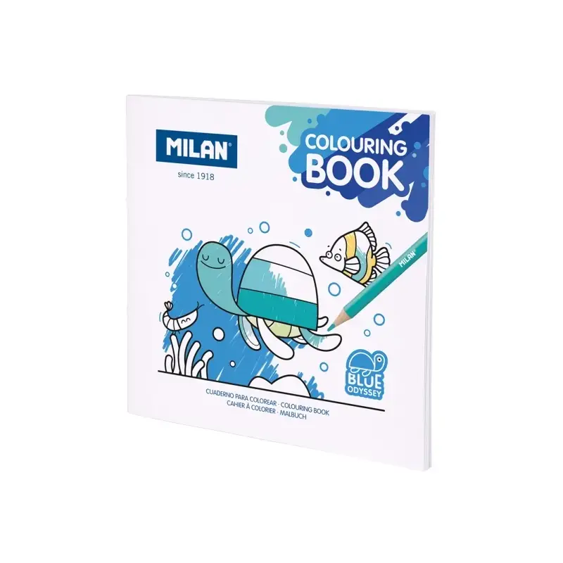 Milan Blue Odyssey Cuaderno para Colorear Microperforado - Tematica Fauna Marina - 20 Ilustraciones Detalladas | Ahorro Imprimie