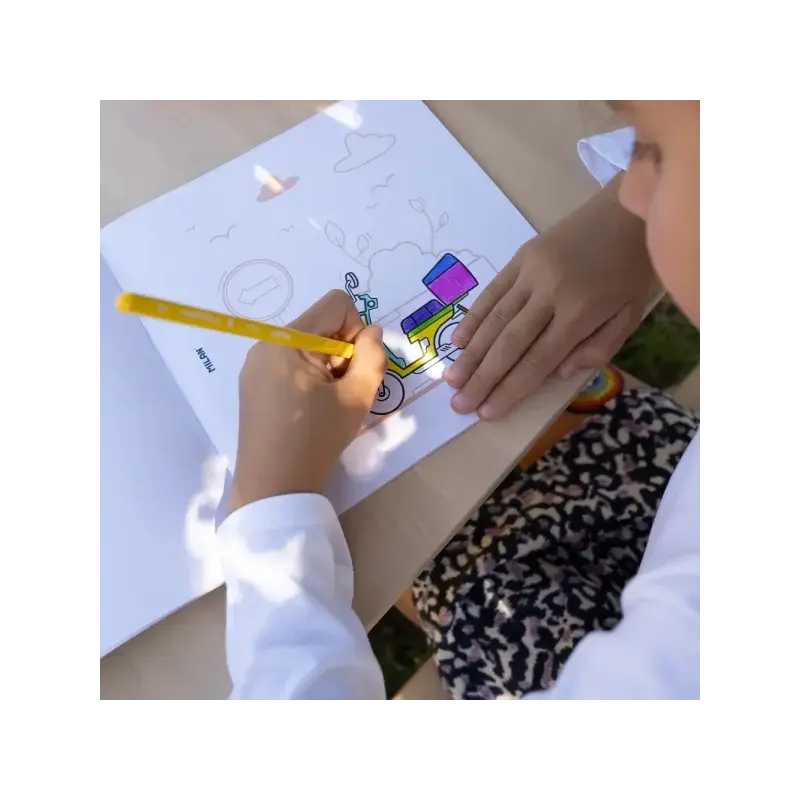 Milan Let's go trip Cuaderno para Colorear Microperforado - Tematica Vehiculos - 20 Ilustraciones Detalladas | Ahorro Imprimiend