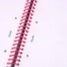 Milan Nata 624 Cuaderno Espiral Formato A4 Pautado 7mm - 80 Hojas de 95 gr/m2 - Microperforado, 4 Taladros - Color Rosa | Ahorro
