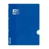 Oxford School Classic Openflex Libreta Grapada A4 48 Hojas Cuadricula 4x4 con Margen - Tapa de Plastico Translucido - Ideal para