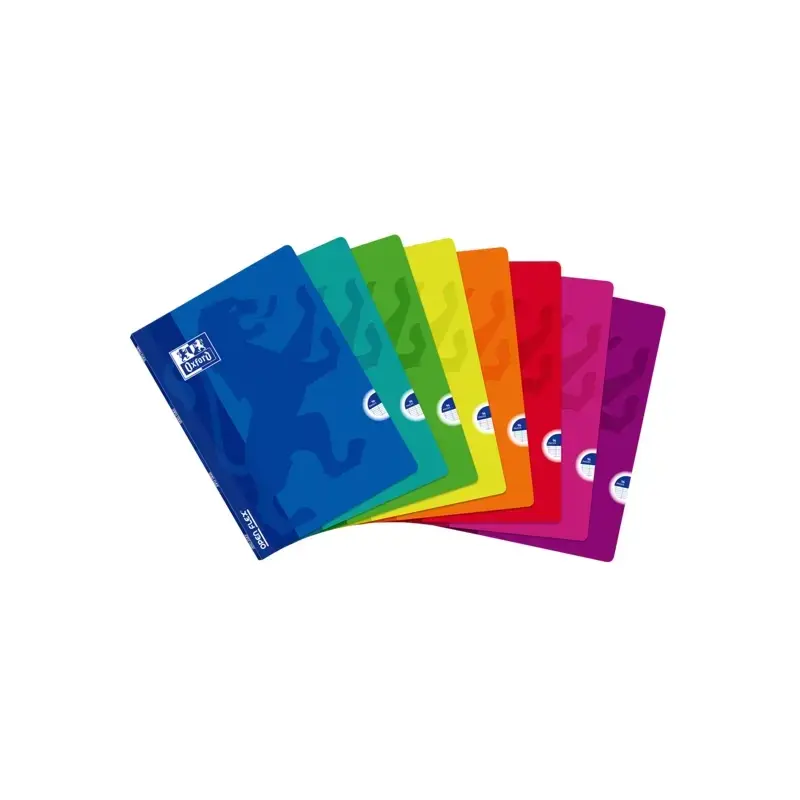 Oxford School Classic Openflex A4 Libreta Grapada - Tapa de Plastico Resistente - 1 Linea con Margen - 48 Hojas - Colores Surtid