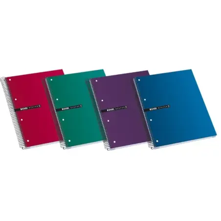 Enri Status A4+ Cuaderno Espiral Microperforado - Tapa Extradura - 120 Hojas - Colores Surtidos | Ahorro Imprimiendo
