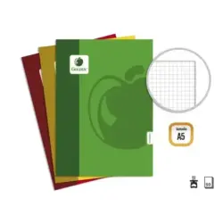 Golden Basic Pack de 10 Libretas Grapadas A5 50 Hojas 60grs Cuadricula - Colores Surtidos | Ahorro Imprimiendo