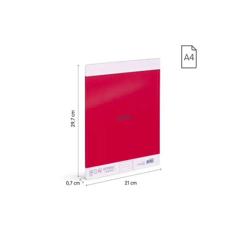 Milan Nata 624 Pack de 3 Libretas Encoladas Formato A4 Pautado 7mm - 48 Hojas de 95 gr/m2 - Microperforado - Colores Surtidos |