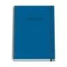 Dohe Colour Vives Cuaderno Espiral A4 100 Hojas Microperforadas Cuadricula 5mm - Tapa Dura Carton Forrado - Cierre de Goma - Ban