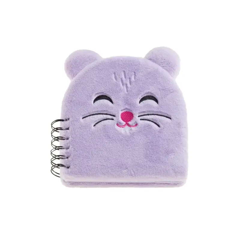 Miquel Rius Back2Fun Cuaderno Peluche Hamster - 160 Hojas Rayadas de Papel 80 g/m2 - Guardas Estampadas y Primera Pagina con Por