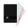 Oxford Europeanbook 8 Live & Go Cuaderno Espiral A4+ 160 Hojas Cuadricula 5x5 - 8 Bandas de Color - Tapa de Plastico Resistente