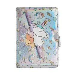 Miquel Rius Back2Fun Diario Secreto Holografico Unicornio - Cierre con Candado - Lapiz Incluido | Ahorro Imprimiendo
