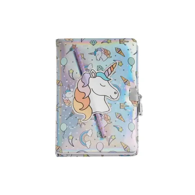 Miquel Rius Back2Fun Diario Secreto Holografico Unicornio - Cierre con Candado - Lapiz Incluido | Ahorro Imprimiendo