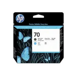 HP 70 (C9404A) Negro Mate / Cyan Cabezal de Impresión Original