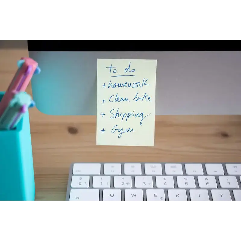 Apli Notas Adhesivas Classic 75x50mm Bloc 100 Hojas - Adhesivo de Calidad - Facil de Despegar - Ideal para Recordatorios - Amari