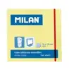 Milan Bloc de 100 Notas Adhesivas - Removibles - 76mm x 76mm - Color Amarillo Claro | Ahorro Imprimiendo