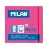 Milan Bloc de 100 Notas Adhesivas - Removibles - 76mm x 76mm - Color Rosa Neon | Ahorro Imprimiendo