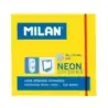 Milan Bloc de 100 Notas Adhesivas - Removibles - 76mm x 76mm - Color Amarillo Neon | Ahorro Imprimiendo
