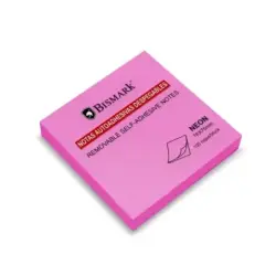 Bismark Bloc de 100 Notas Adhesivas 76x76mm - Color Magenta Neon | Ahorro Imprimiendo