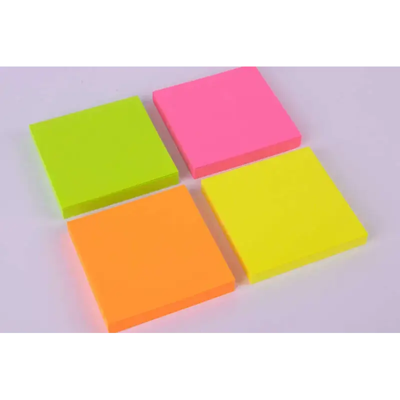 Apli Bloc de 100 Notas Adhesivas Funny 75x75mm - Adhesivo de Calidad - Color Naranja Fluorescente | Ahorro Imprimiendo