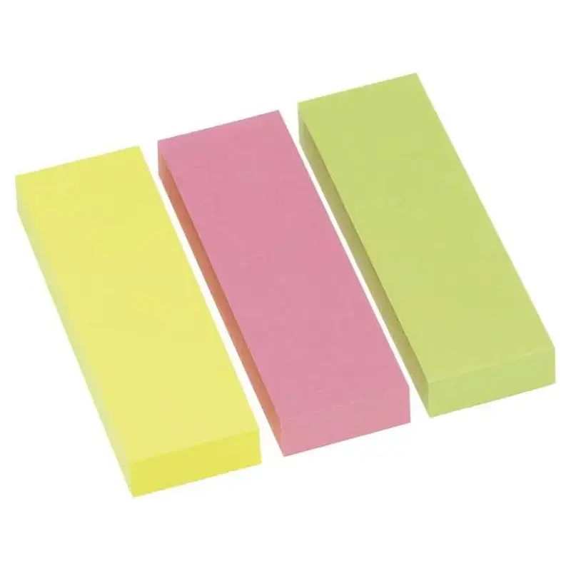 Global Notes inFO Pack de 3 Blocs de 100 Marcadores de Pagina 75 x 25mm - Certificacion FSC™ - Colores Amarillo, Verde y Rosa |