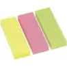 Global Notes inFO Pack de 3 Blocs de 100 Marcadores de Pagina 75 x 25mm - Certificacion FSC™ - Colores Amarillo, Verde y Rosa |