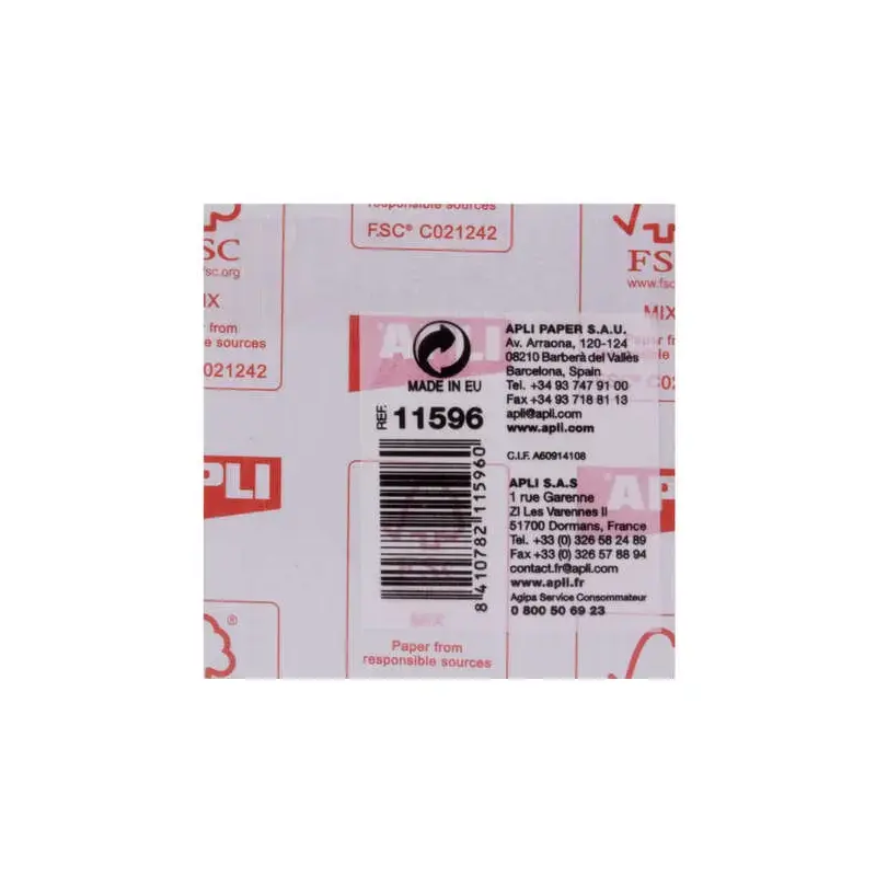 Apli Mini-Cubo con 250 Notas Adhesivas Funny 51x51mm - 5 Colores Surtidos Fluorescentes - Divertidas y Practicas | Ahorro Imprim