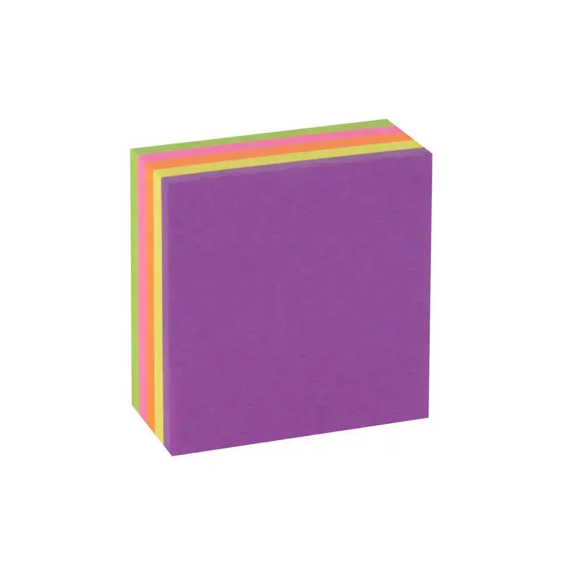 Apli Mini-Cubo con 250 Notas Adhesivas Funny 51x51mm - 5 Colores Surtidos Fluorescentes - Divertidas y Practicas | Ahorro Imprim