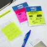 Milan Fluo Pack de 50 Notas Adhesivas - Translucidas - Removibles - 76x76mm - Color Amarillo | Ahorro Imprimiendo