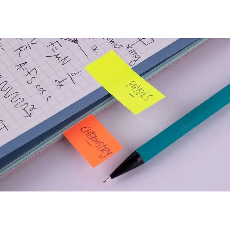 Apli Pack de 160 Indices Adhesivos de Papel 50x20mm - 40 Indices por Color - Faciles de Despegar - Organiza Tus Documentos - Col