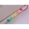 Apli Indices Adhesivos Film 45x12mm 5 Colores Fluorescentes - 25 Indices por Color - Facil de Pegar y Despegar - Ideal para Marc