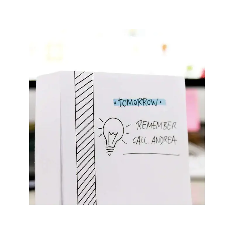 Apli Taco de 500 Hojas 80x80mm - Hojas Encoladas - Color Blanco | Ahorro Imprimiendo