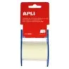 Apli Rollo de Nota Adhesiva con Dispensador - Medidas del Rollo 60mmx10m - Facil de Usar - Adhesivo de Calidad - Color Nota Amar