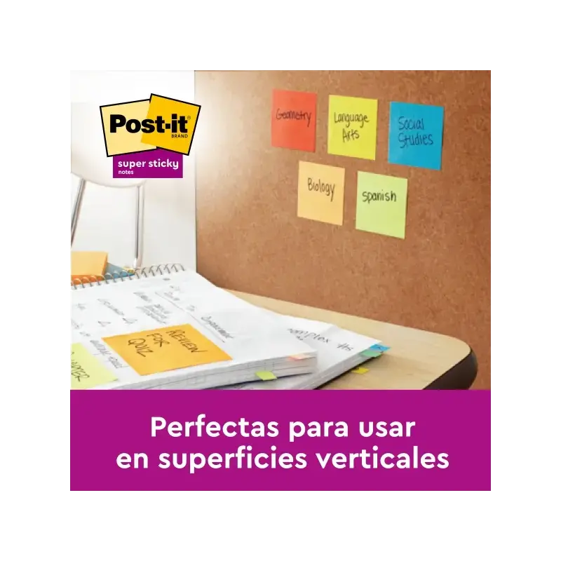 Post-It Super Sticky Blocs de 90 Notas Adhesivas Reposicionables - 76x76mm - 100% PEFC - Color Verde | Ahorro Imprimiendo