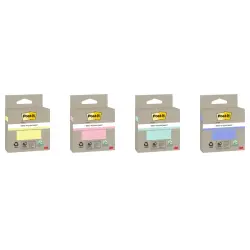Post-It Bloc de 100 Notas Adhesivas Recicladas - Forma Cuadrada - Colores Surtidos Aleatorios | Ahorro Imprimiendo