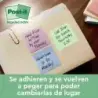 Post-It Bloc de 100 Notas Adhesivas Recicladas - Forma Cuadrada - Colores Surtidos Aleatorios | Ahorro Imprimiendo