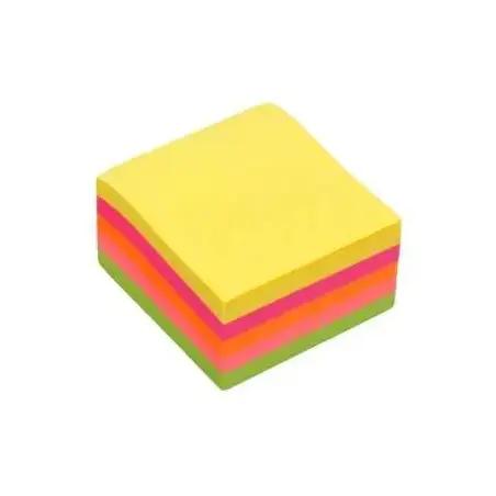 Bismark Taco de 450 Notas Adhesivas 76x76mm - Colores Neon Surtidos | Ahorro Imprimiendo