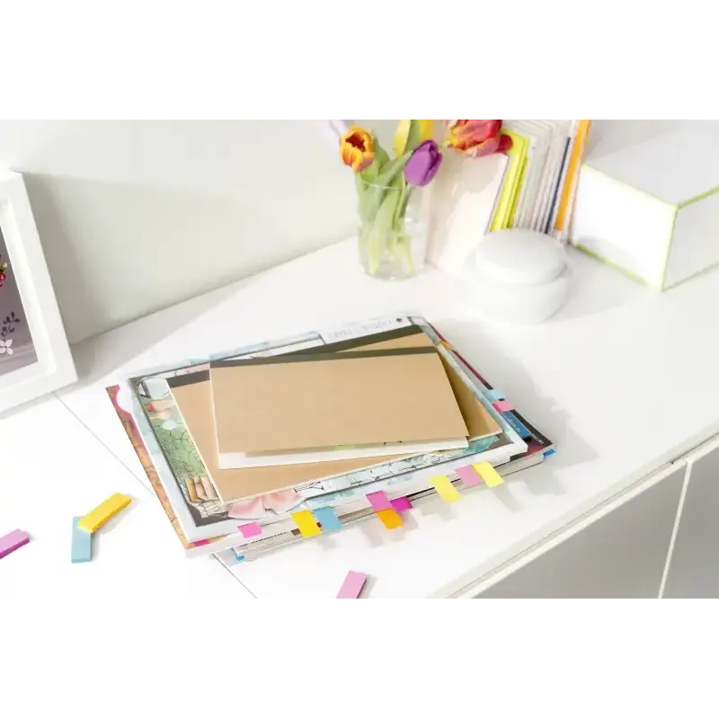 Post-It Pack de 5 Blocs de 50 Marcadores Reposicionables - Forma Rectangular - Colores Surtidos | Ahorro Imprimiendo