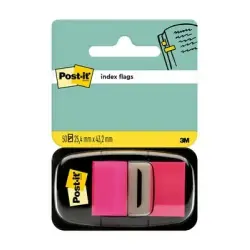 Post-it Index Dispensador con 50 Marcadores Reposicionables 25.4 x 43.2mm - Adherencia Firme - Para Marcar, Señalar o Destacar I
