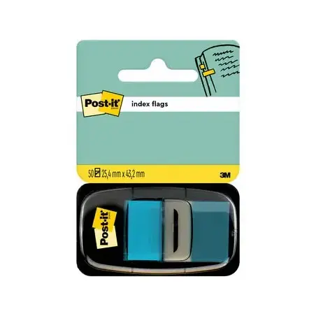 Post-it Index Dispensador con 50 Marcadores Reposicionables 25.4 x 43.2mm - Adherencia Firme - Para Marcar, Señalar o Destacar I