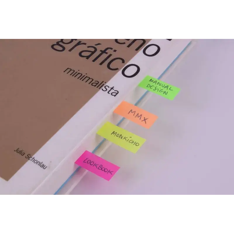 Apli Indices Adhesivos Film Zigzag 45x12mm 4 Dispensadores de 40 Indices - Faciles de Aplicar - Resistentes - Removibles - Color