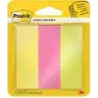 Post-It Pack de 3 Blocs de 100 Marcadores Reposicionables - Forma Rectangular - Colores Surtidos | Ahorro Imprimiendo