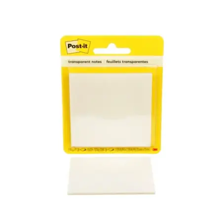 Post-It Bloc de 36 Notas Transparentes - Forma Cuadrada - 73x73mm - Color Transparente | Ahorro Imprimiendo