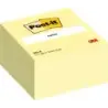 Post-It Cubo de 450 Notas Adhesivas Reposicionables - Forma Cuadrada - 76x76mm - Color Amarillo Claro | Ahorro Imprimiendo