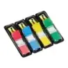 Post-it Index Pack de 4 Dispensadores con 35 Marcadores Reposicionables 11.9 x 43.2mm - Adherencia Firme - Para Marcar, Señalar