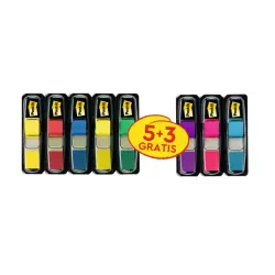 Post-It Index Pack de 8 Dispensadores con 35 Marcadores de Indice Reposicionables - Forma Rectangular - Colores Surtidos | Ahorr