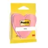 Post-It Bloc de 225 Notas Adhesivas Reposicionables - Forma Corazon - 70x70mm - Color Rosa | Ahorro Imprimiendo